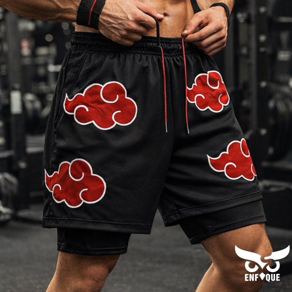 Akatsuki Performance Gym Shorts – Premium Anime Edition